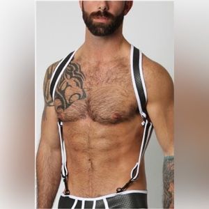 Cell Block 13 Gunner Neoprene Harness White
